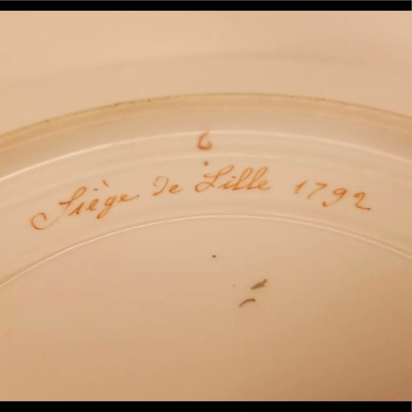 *SOLD*Antique French Porcelain Plate - Picture 6 of 6